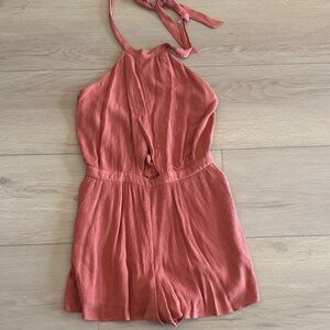 Rust Halter Neck Romper